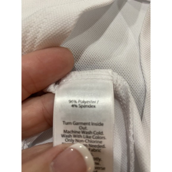 Vineyard Vines Women’s White Polo Performance Golf Top GIANTS Small NWT - Picture 8 of 8